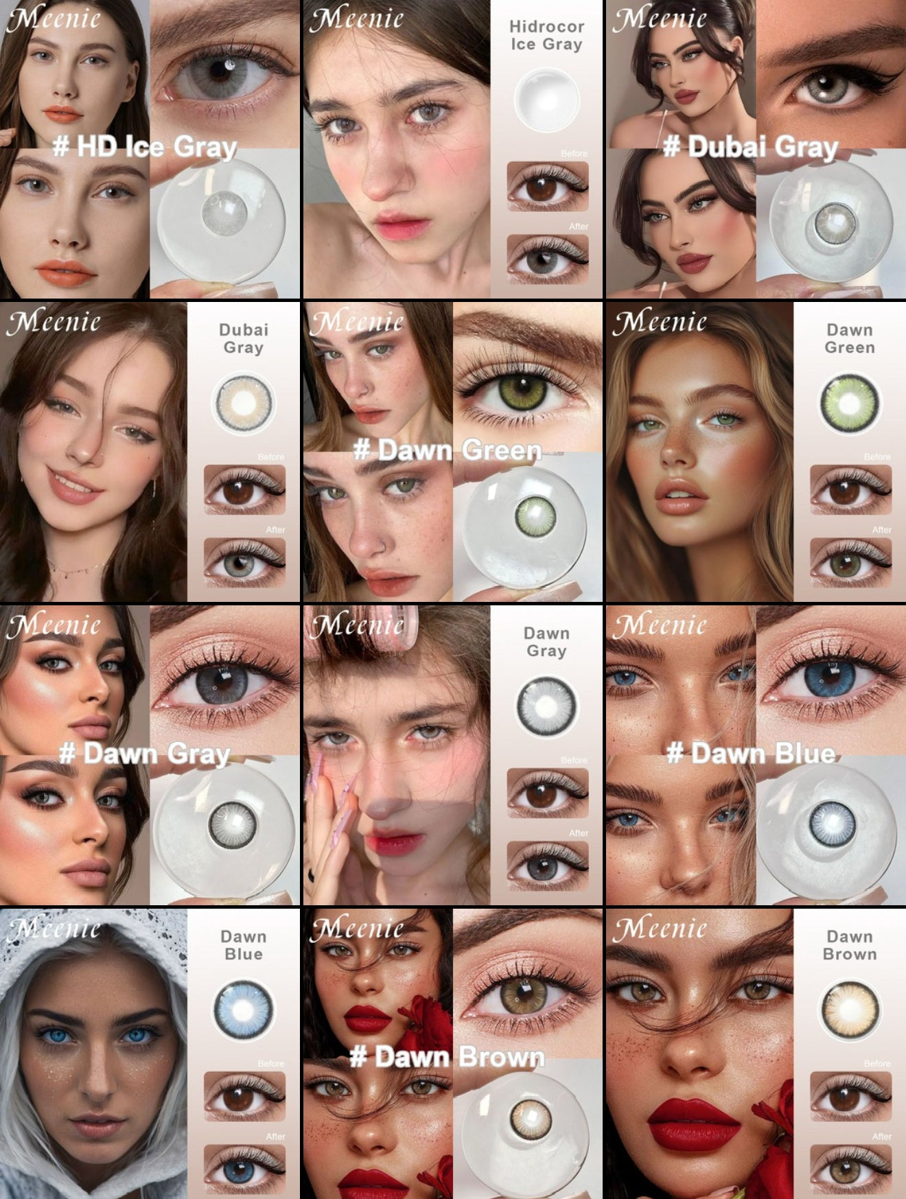 CONTACT LENSES - 1 piece $8 - buy 6 pcs $4 per box