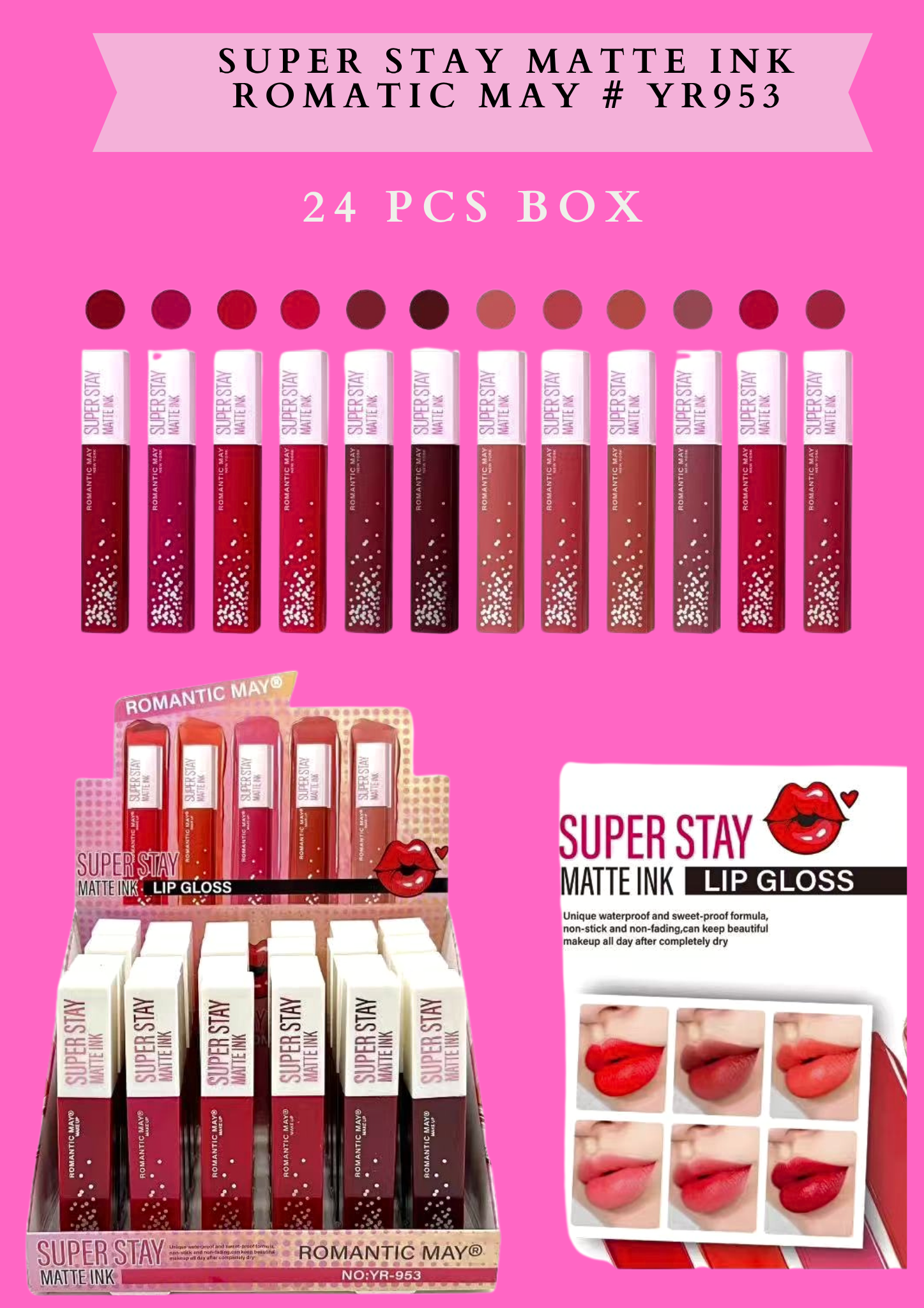 SUPER STAY MATTE INK ROMATIC MAY # YR953 (24 pcs box)