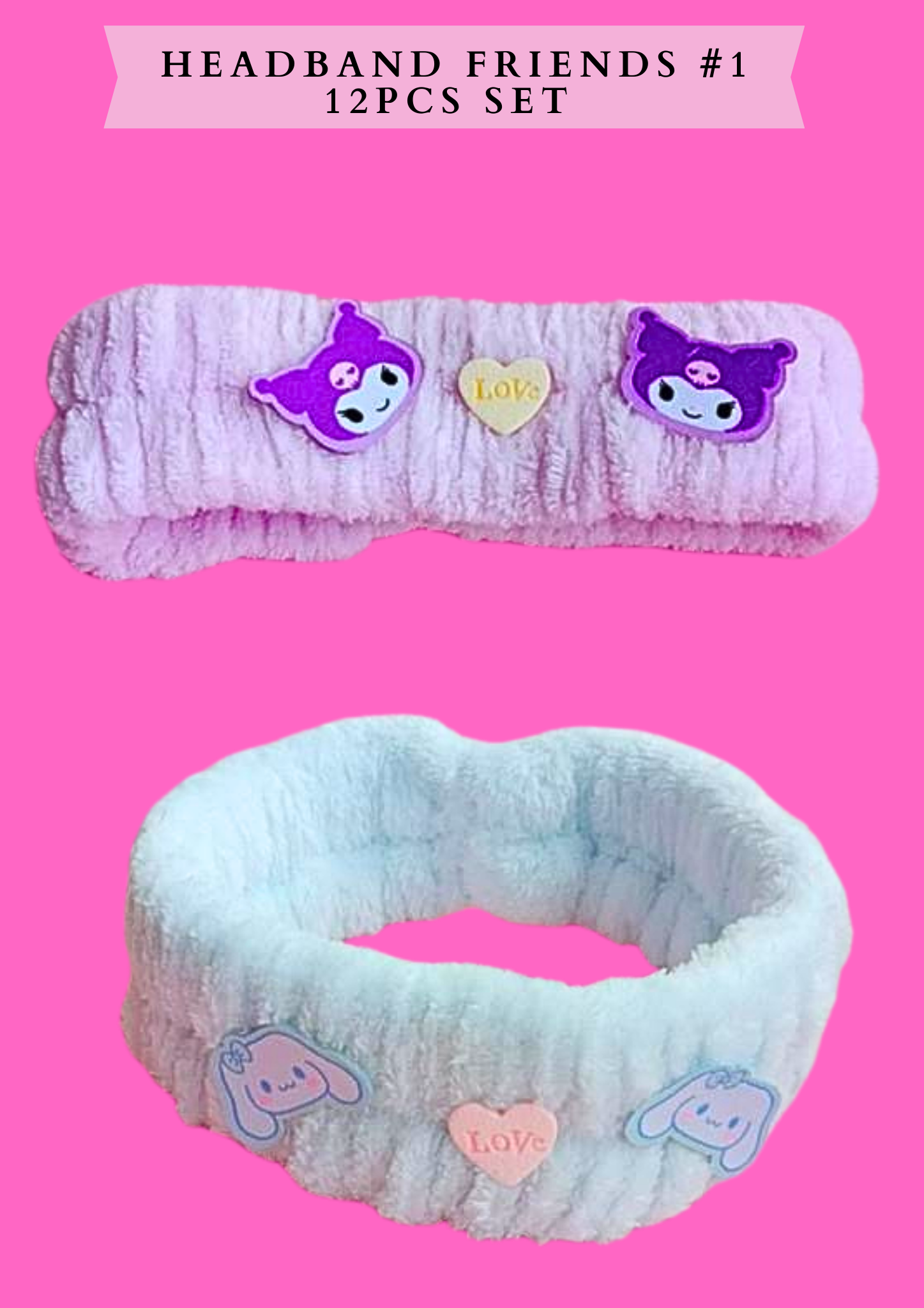 HEADBAND FRIENDS #1 - 12 PCS SET