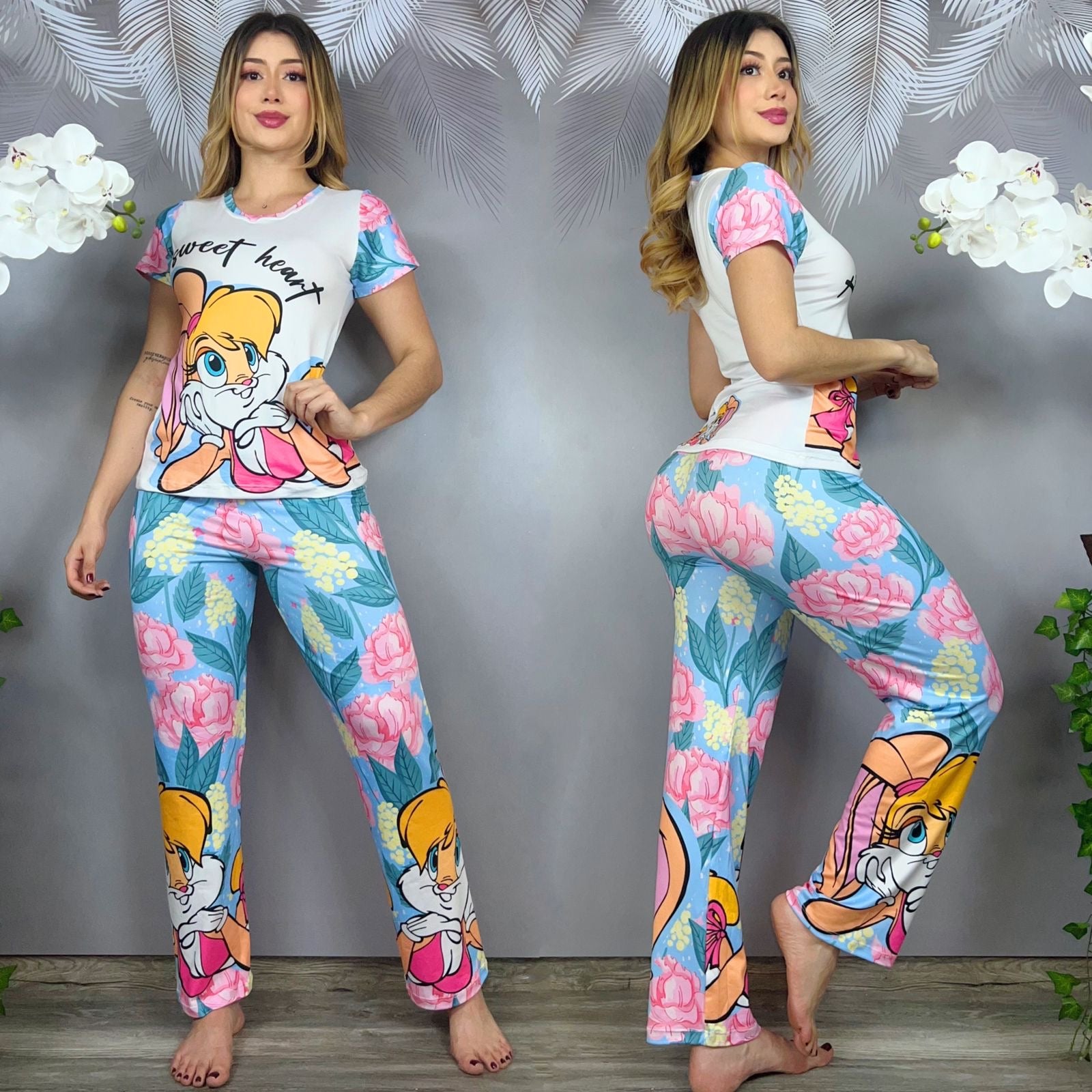 PIJAMAS COLOMBIANAS (S-M) RABBIT - Colombian Pajamas