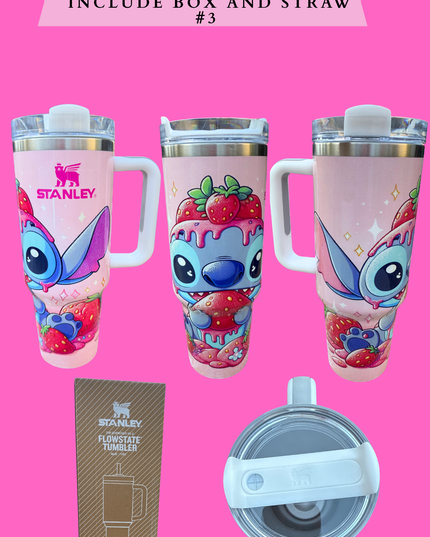 CUPS BLUE 40 ONZ INCLUDE BOX AND STRAW # 3