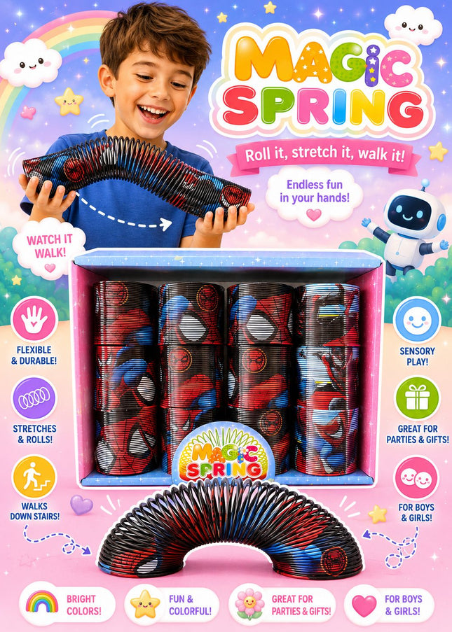 Slinky Spiderman 12 pcs box