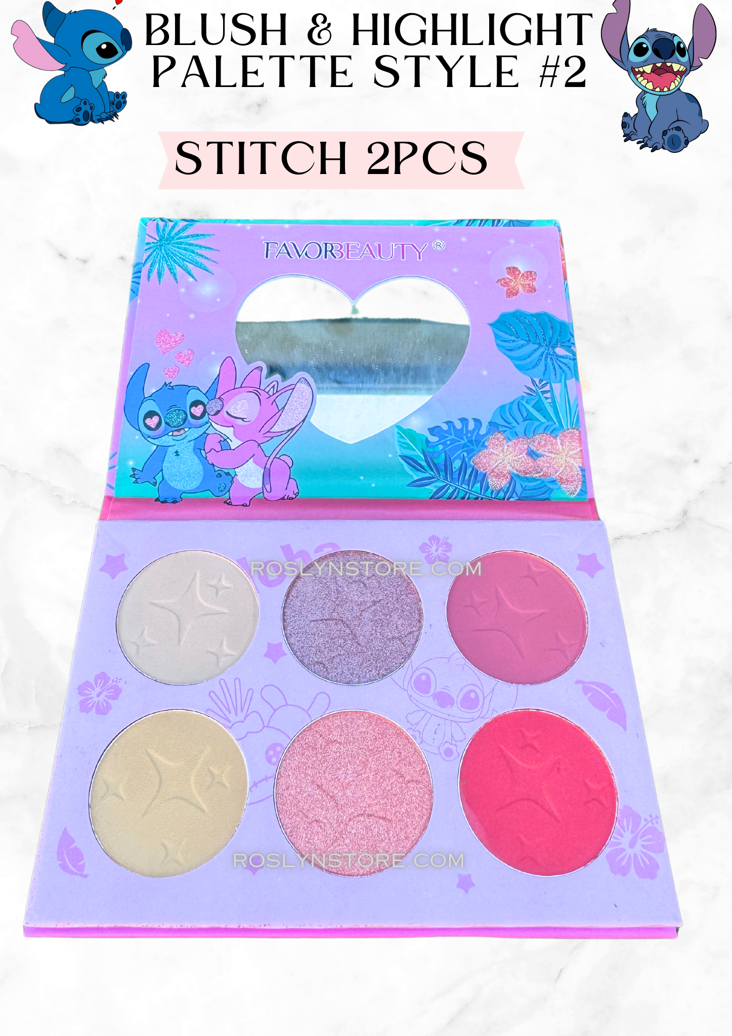 Bundle palette blush  & highlight- stitch - Style #2