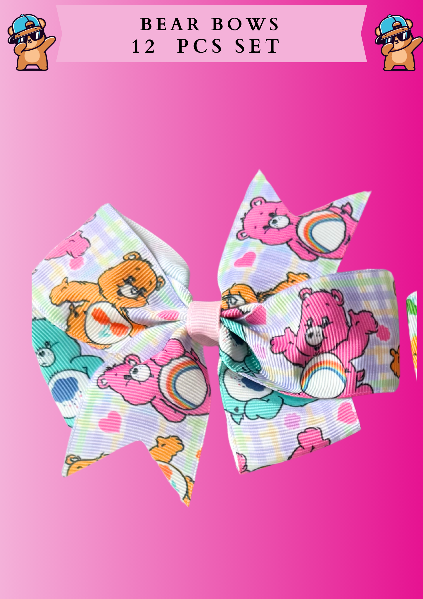 BEAR BOWS - 12 PCS SET