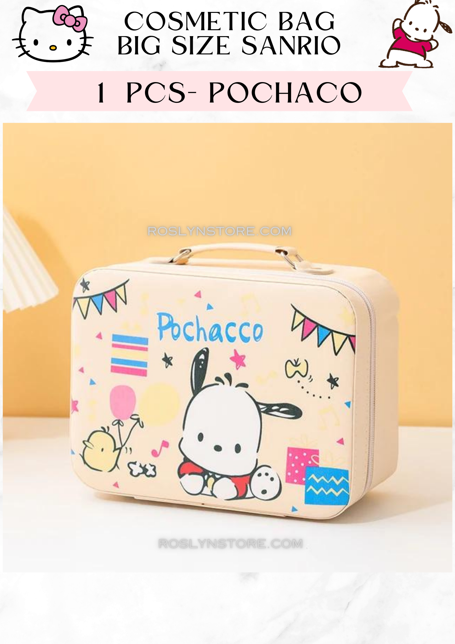 Cosmetic Bag - big size - Sanrio - 1pcs