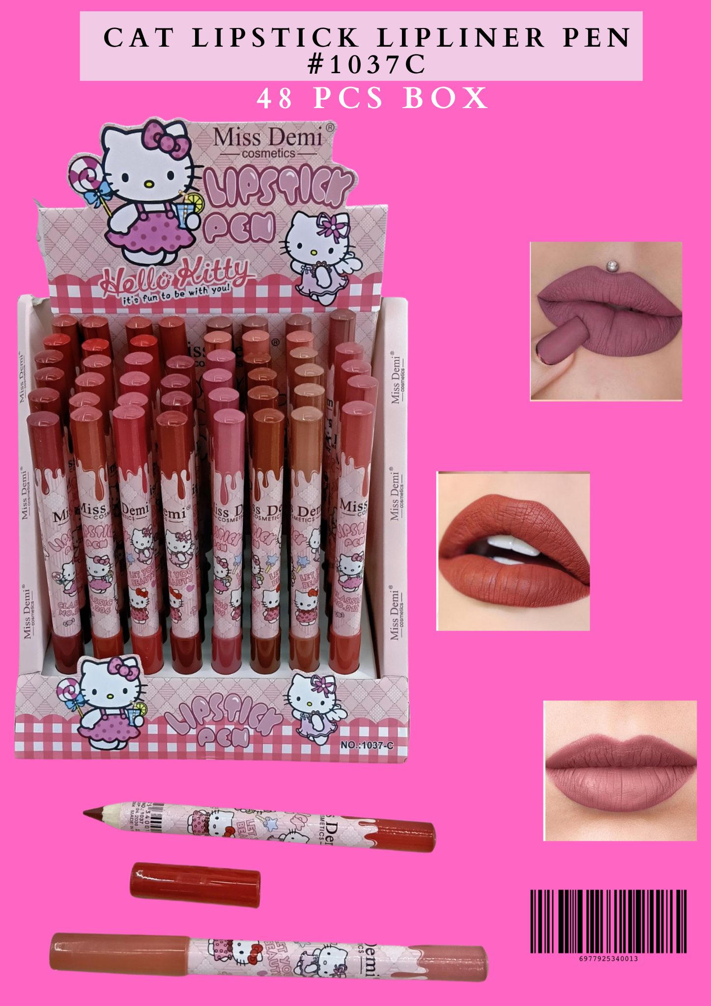 CAT LIPS LIPLINER PEN( #1037C ) -48 PCS BOX
