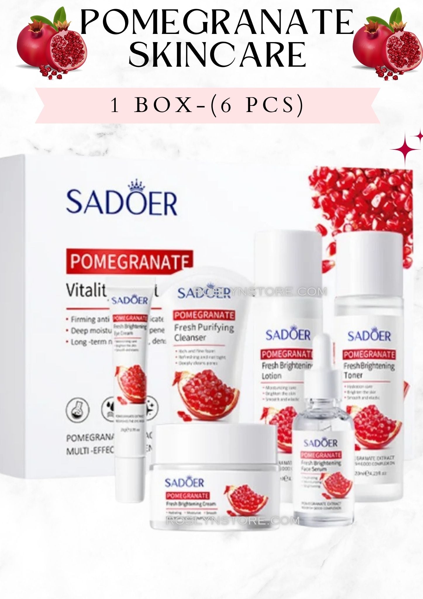 POMEGRANATE SKINCARE- 6 pcs per box