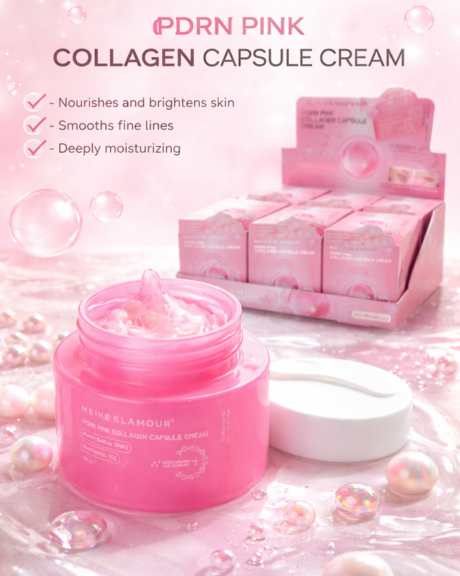 Cream PDRN - collagen capsule pink box - 12 pcs box
