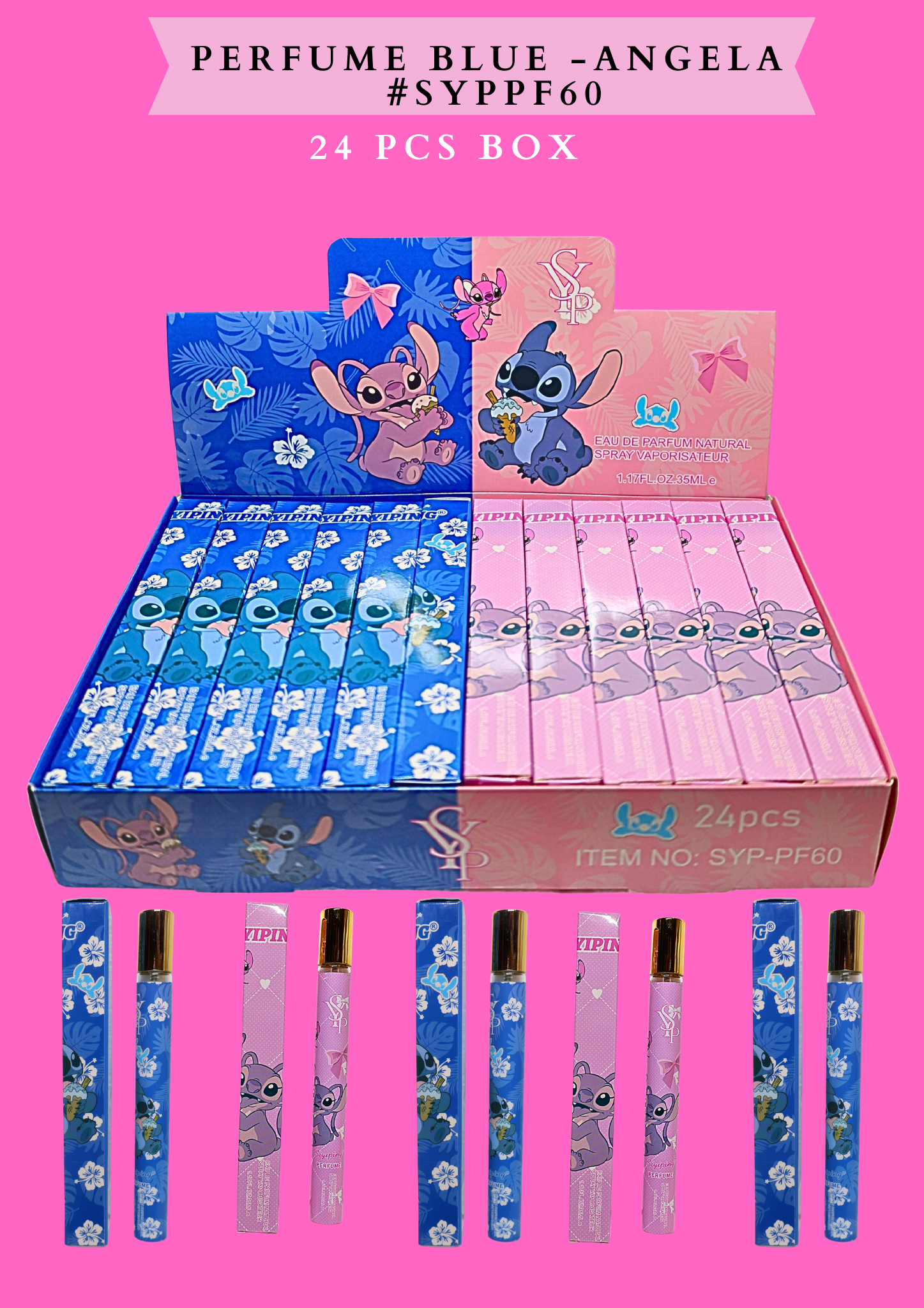 PERFUME BLUE -ANGELA (35 ml ) #SYPPF60 - 24 PCS BOX