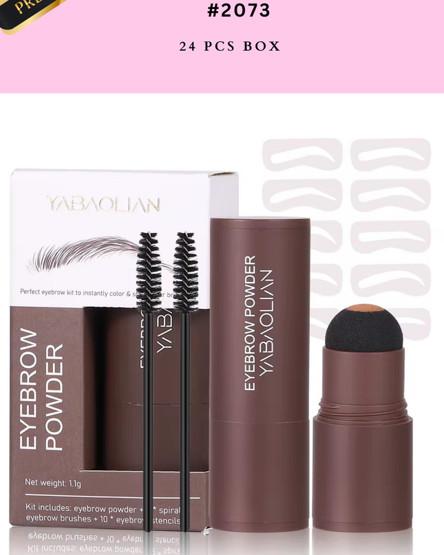 EYEBROW POWDER -all in one -  24 pcs  (PREMIUM BRAND) - #2073