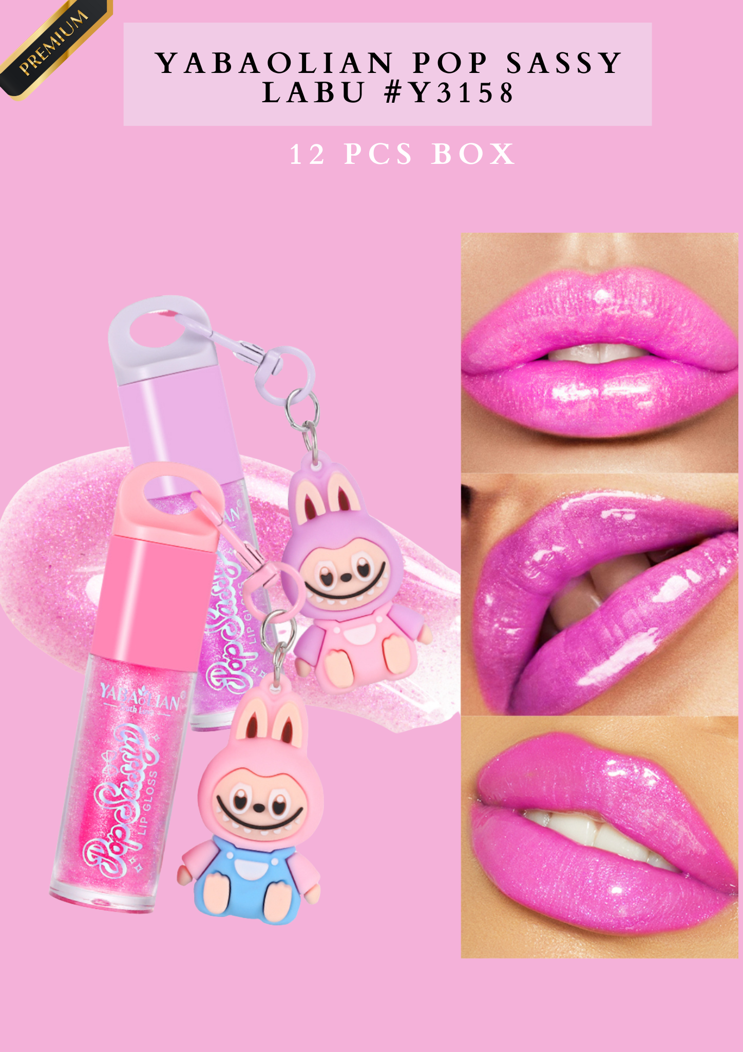 YABAOLIAN POP SASSY LABU #Y3158 ( 12 PCS BOX)