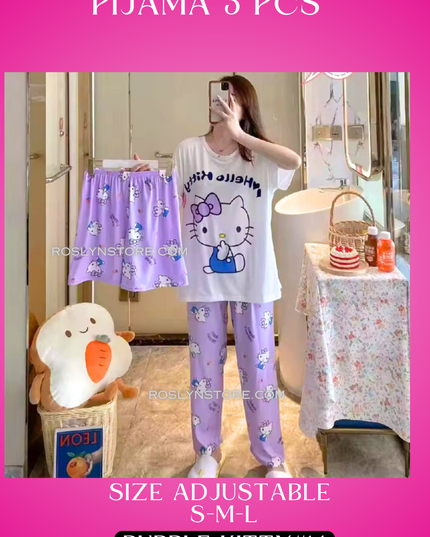 PIJAMAS KAWAII- Pajamas kawaii- (3 pcs Pijama ) (S-M-L) adjustable size1 Pijama $10 / buy 3 price is $8 per each Pijama - Adjustable size ( S- M-L)