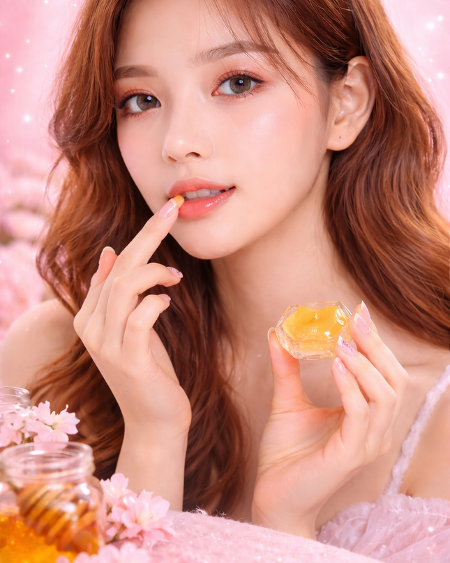 Sweet lip balm honey jolly lady - 24 pcs box #JL0087