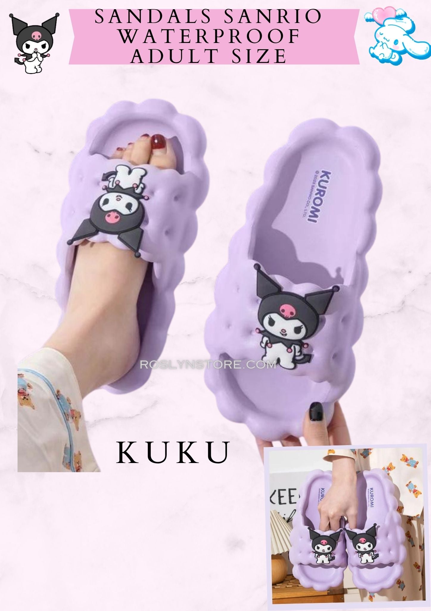 SANRIO SANDALS - Waterproof. (Read In description the size)