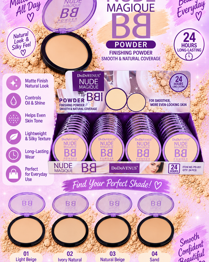 PRESS POWDER NUDE-BB -DODO VENUS -36 PCS -PD051 (L41)