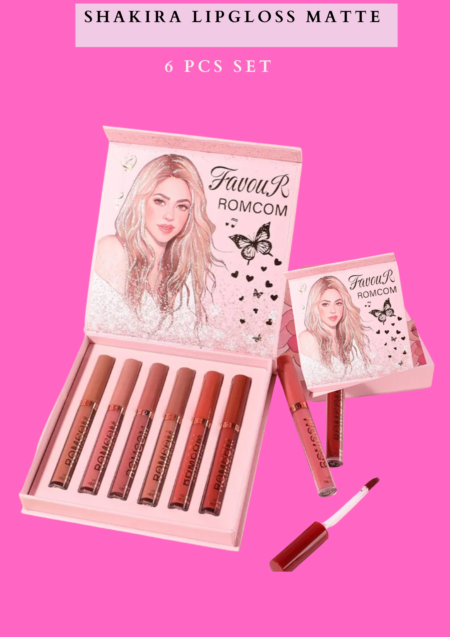 SHAKIRA LIPGLOSS MATTE  -  6 PCS BOX # 1102