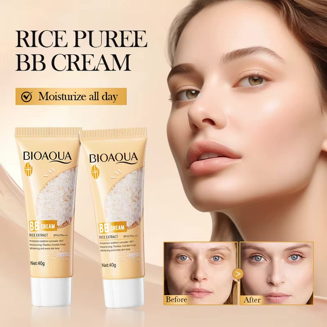 BB CREAM - RICE  -(SET 2 PCS)- SPF 45+