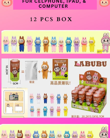 BLIND BOX - CLASSIC LABUBU FOR CELLPHONE, IPAD, & COMPUTER - 12 PCS BOX