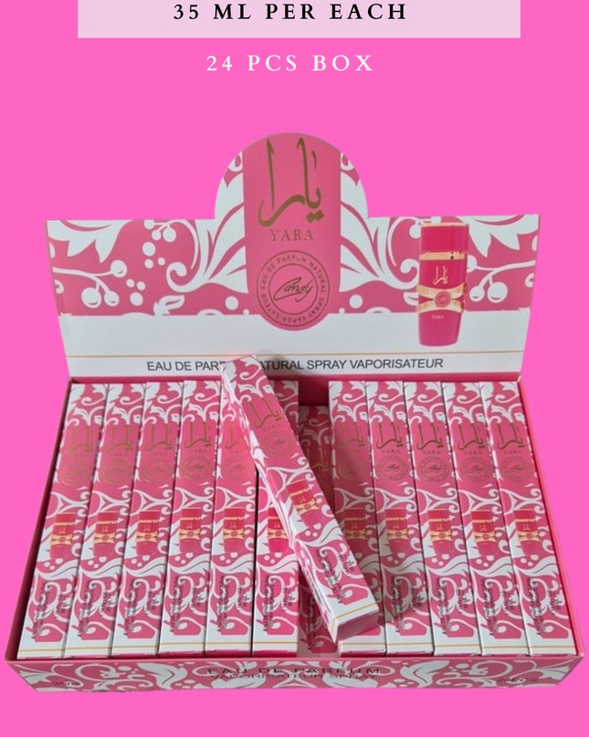 YARA CANDY TRAVEL SIZE 35 ML PER EACH-  24 PCS BOX