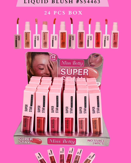 24 PCS BOX LIQUID BLUSH #S54463 SUPER STAR - MISS BETTY (24 pcs box)