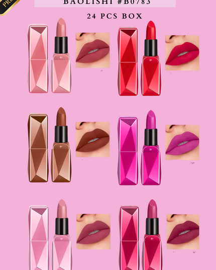 LIPSTICK ROSSETO BAOLISHI #B0783 - 24 PCS BOX