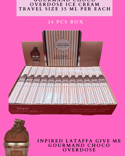 Cookie grave  Give Me Gourmand Choco Overdose ice cream travel size 35 ml per each