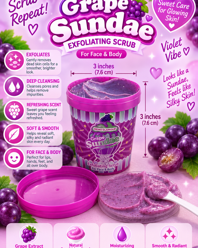 SUNDAE SCRUB GRAPE (12 PCS) (MKG0397) (C31)