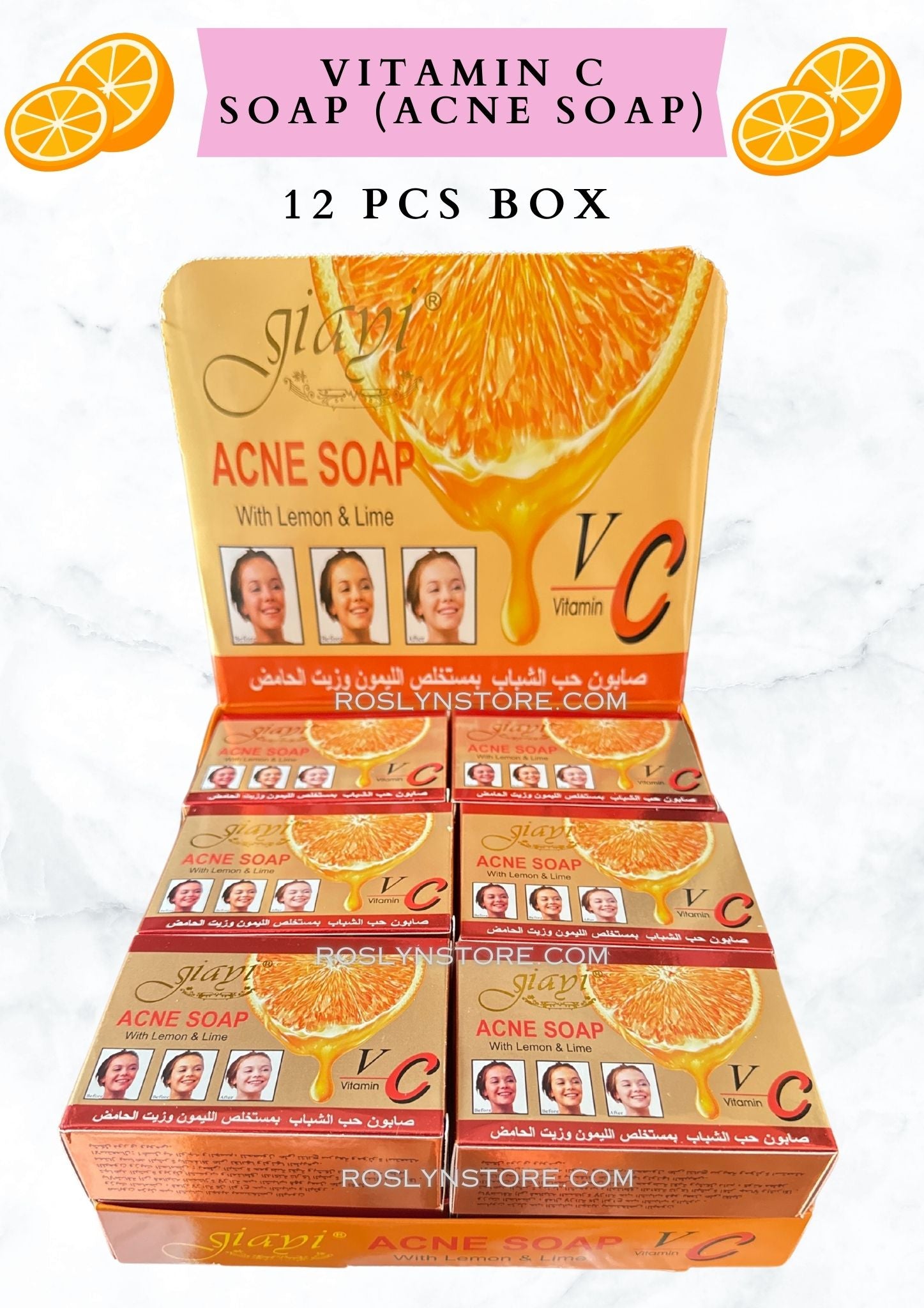 VITAMIN C SOAP - 12 PCS box - Anti Acne