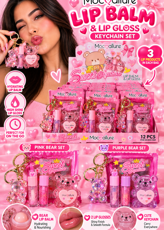 SWEET DEPARTURE - 3 in 1 - BEAR-MOCOALLURE-12 PCS -MOC2569