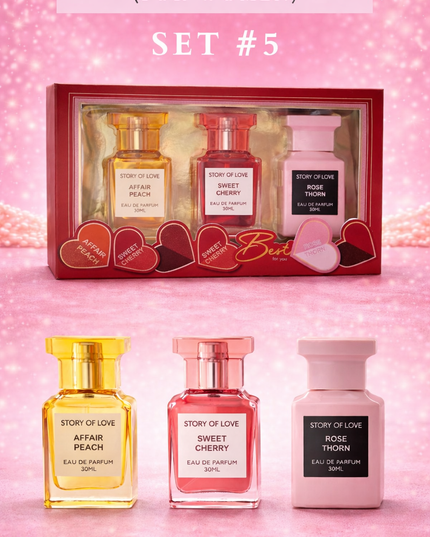 SET PERFUME 3 pcs STORY OF LOVE (FOR WOMEN) SET #5 ( 30 ml per perfume) perfume