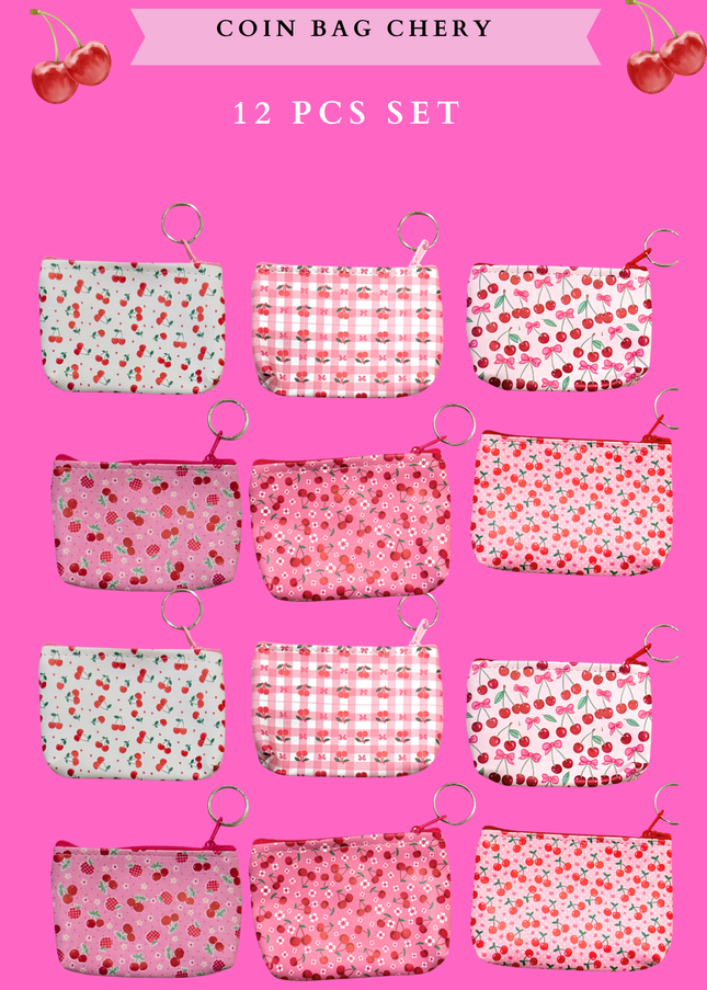 COIN BAG CHERY - 12 PCS SET