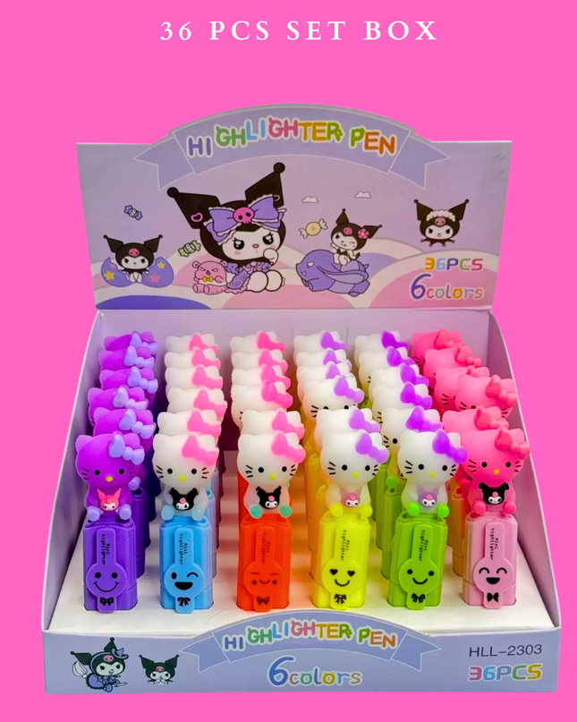 HIGLIGHTER PEN KITTY - 36 PCS SET BOX