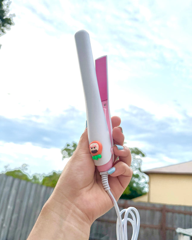 2 IN 1 CERAMIC HAIR STRAIGHTENER & CURLER.