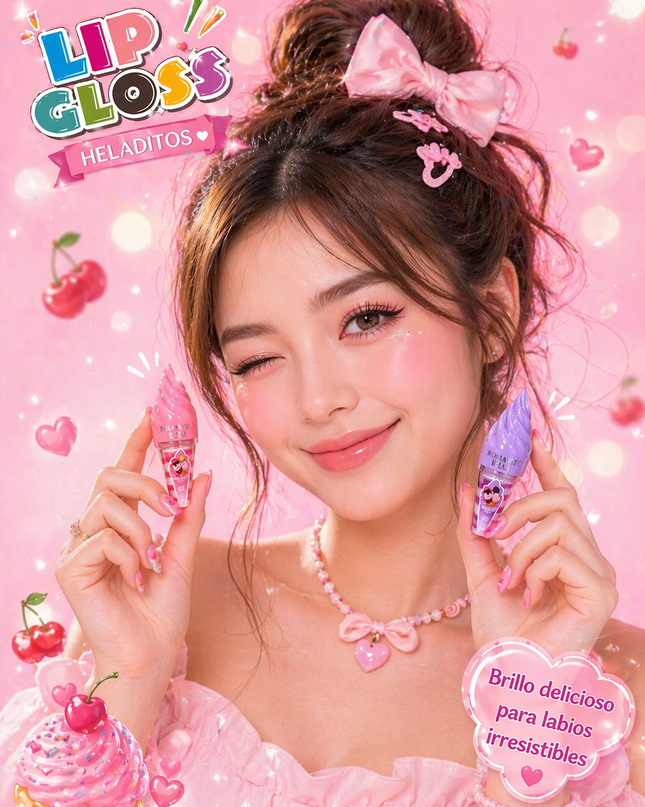 ICE CREAM Lipgloss - romantic bear HF8041