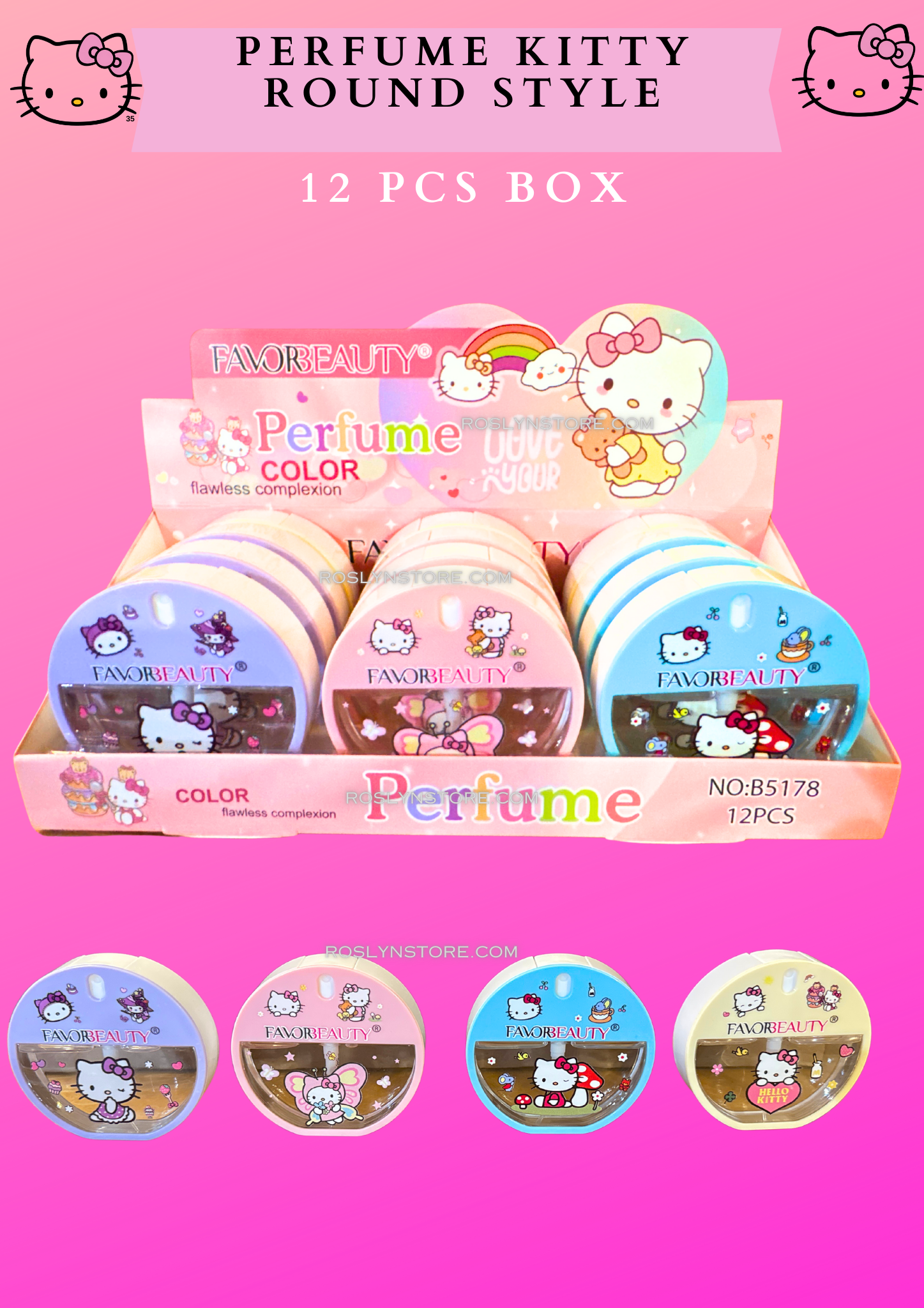 PERFUME HELLO KITTY Round style