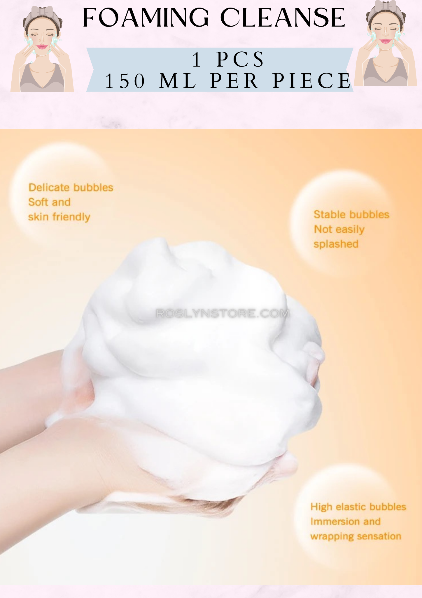 Face Cleanser Mousse Pore Massage Brush