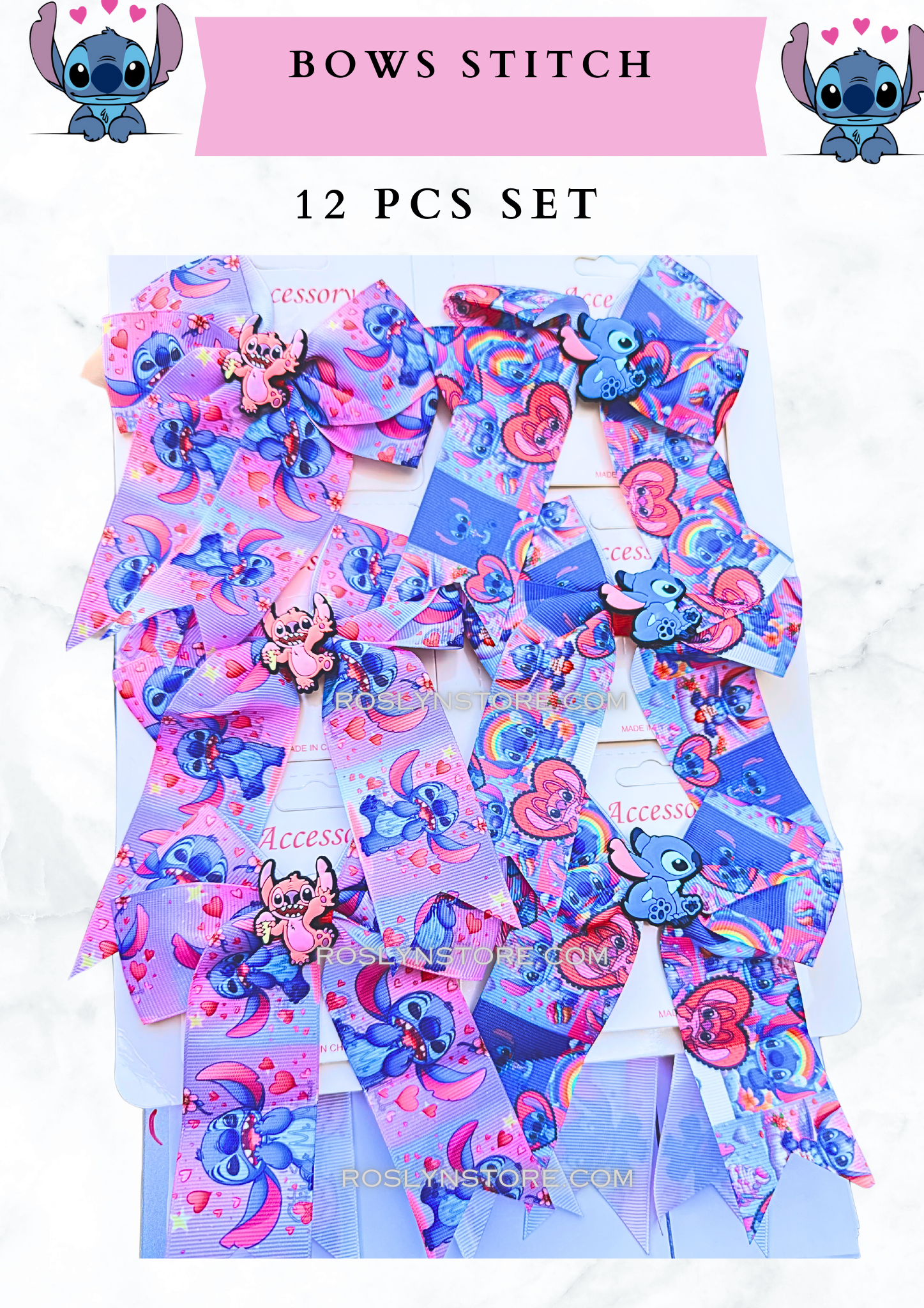 BOWS - 12 PIECES -STICHT