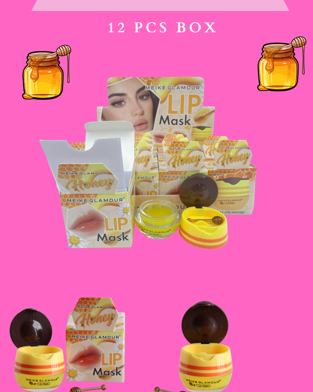 LIP MASK - FRESH JUICE HONEY - MEIKE GLAMOUR # MK045 -(12 PCS BOX)