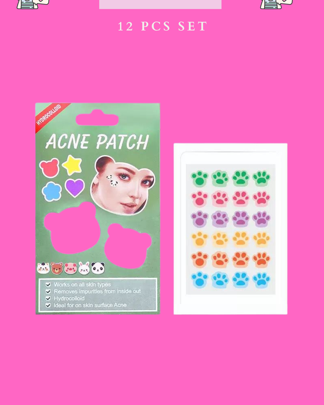 ACNE PATCHES  - pimple patches-Kawaii -(12 PCS SET)