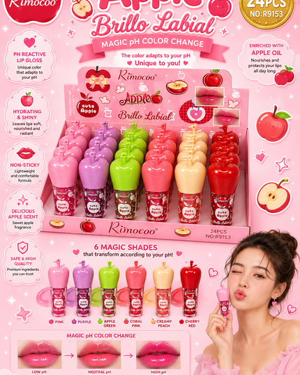 LIPGLOSS APPLE- 24 pcs box #R9153