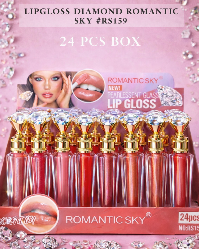 LIPGLOSS DIAMOND ROMANTIC SKY #RS159-( 24 PCS BOX)