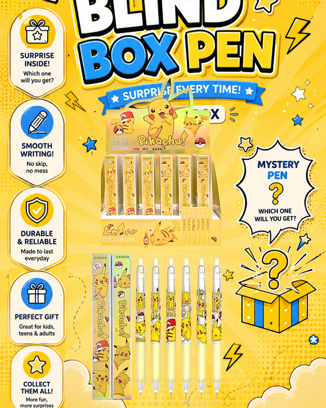 POKEMON BLIND BOX  PEN - 36 PCS