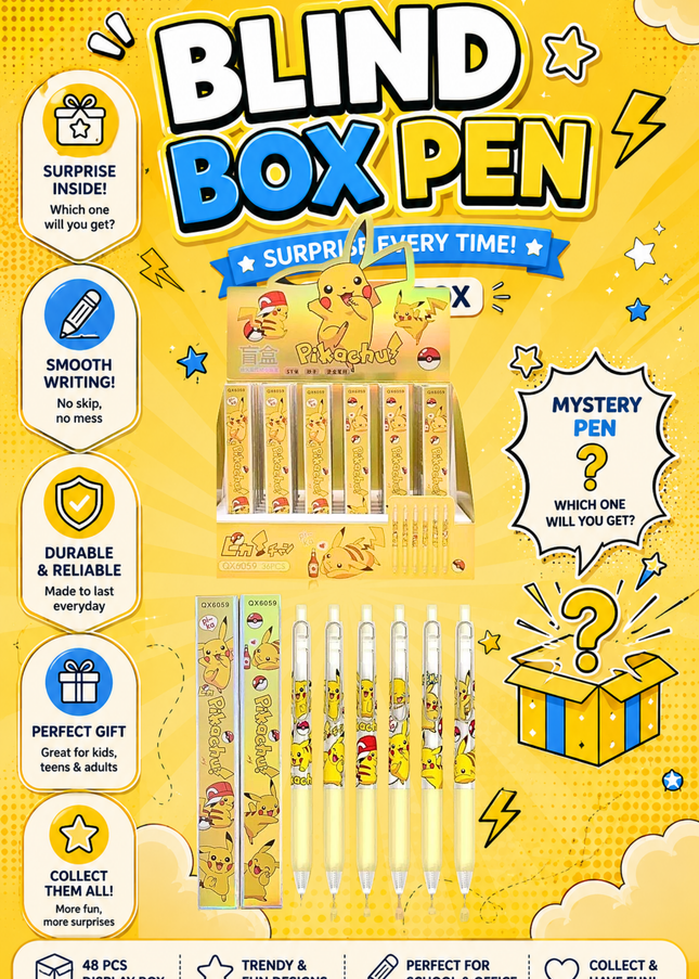 POKEMON BLIND BOX  PEN - 36 PCS