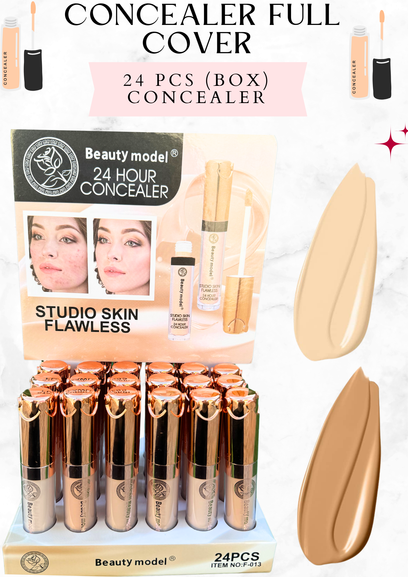 CONCEALER- Full cover- 24 PCS