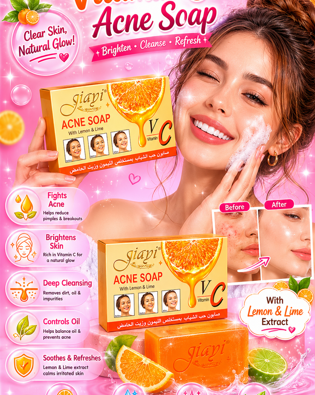 VITAMIN C - Acne Soap - 12 pcs box