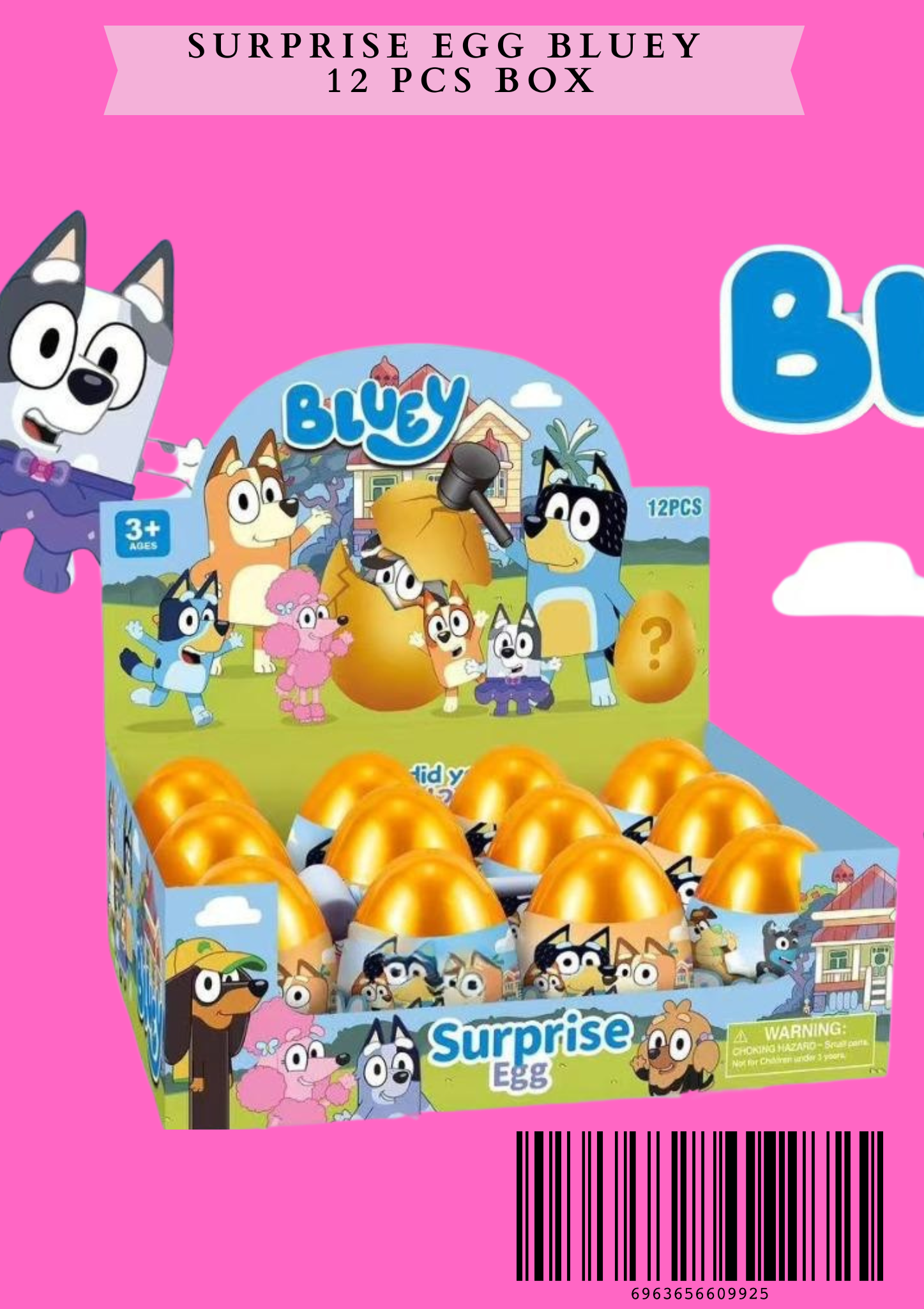 SURPRISE EGG BLUEY - 12 PCS BOX