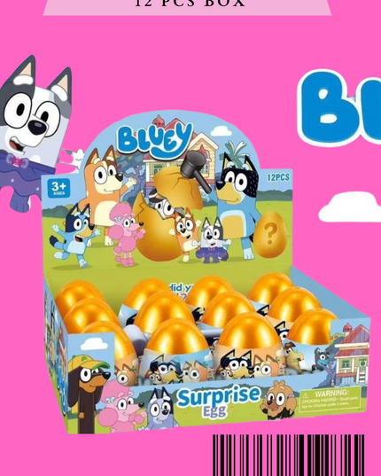 SURPRISE EGG BLUEY - 12 PCS BOX