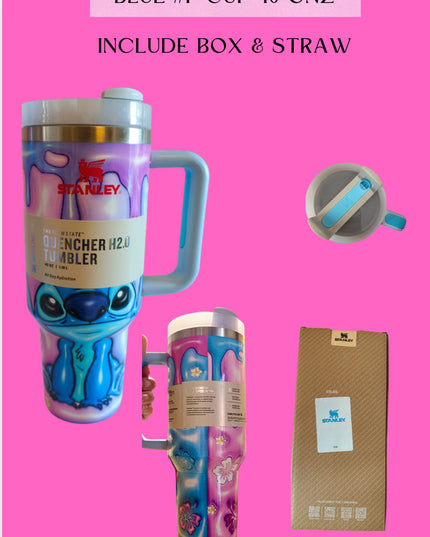 BLUE #2 CUP 40 ONZ St ( include box and straw)