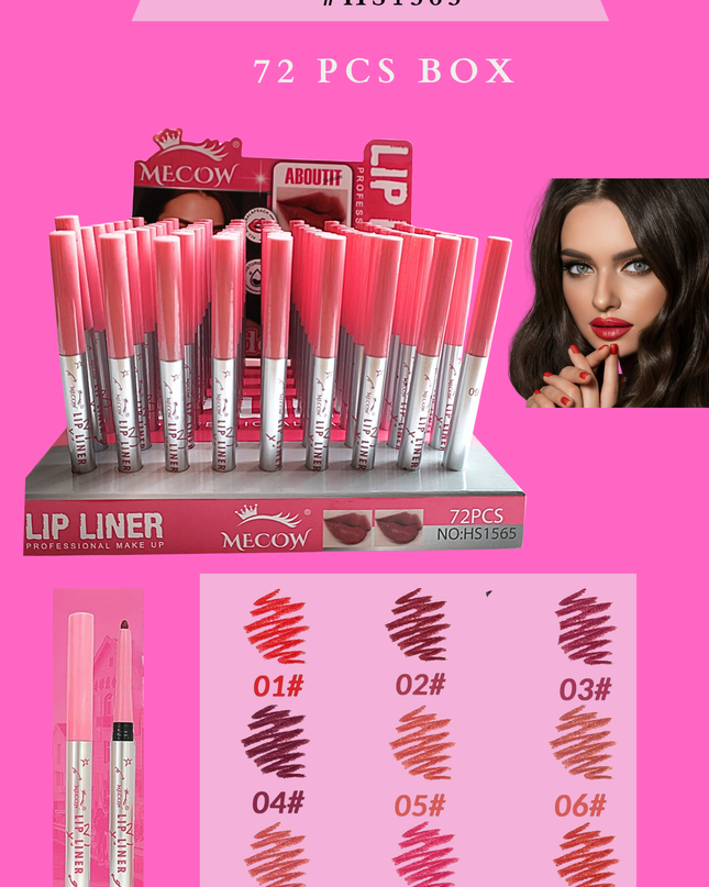 MECOW LIP LINER #HS1565 (72 PCS BOX)