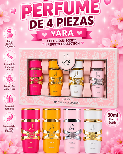 YARA SET PERFUME  4 pcs box - 30 ml per each